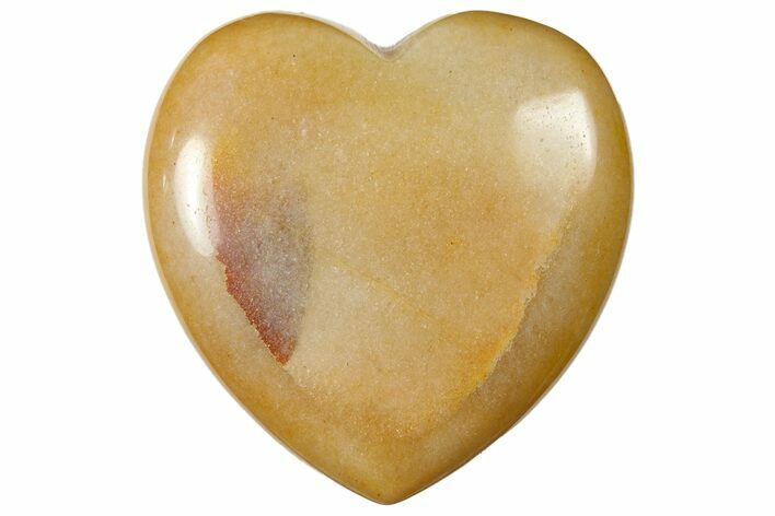 1.6" Polished "Moonstone" Heart - Photo 1